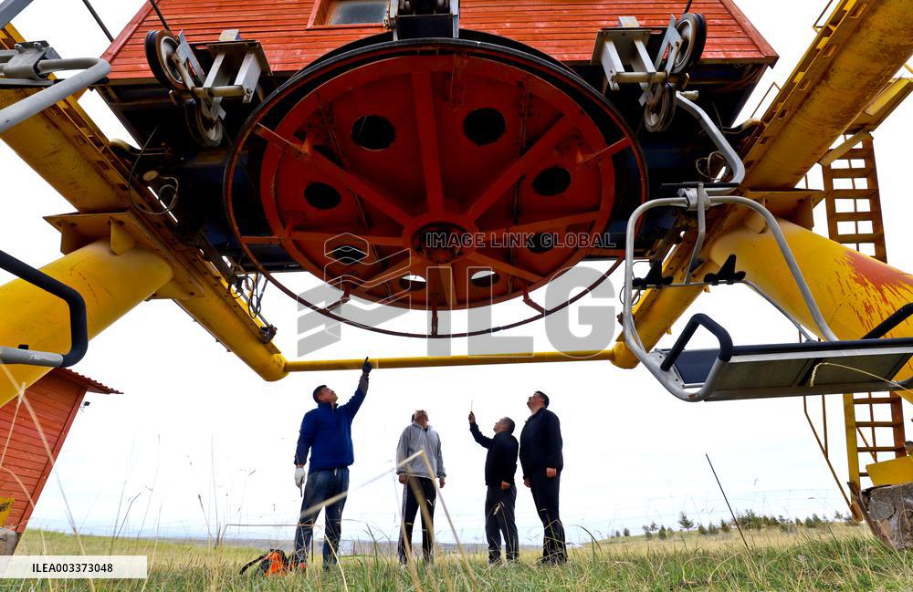 Qilian Mountain Ski Resort in Zhangye