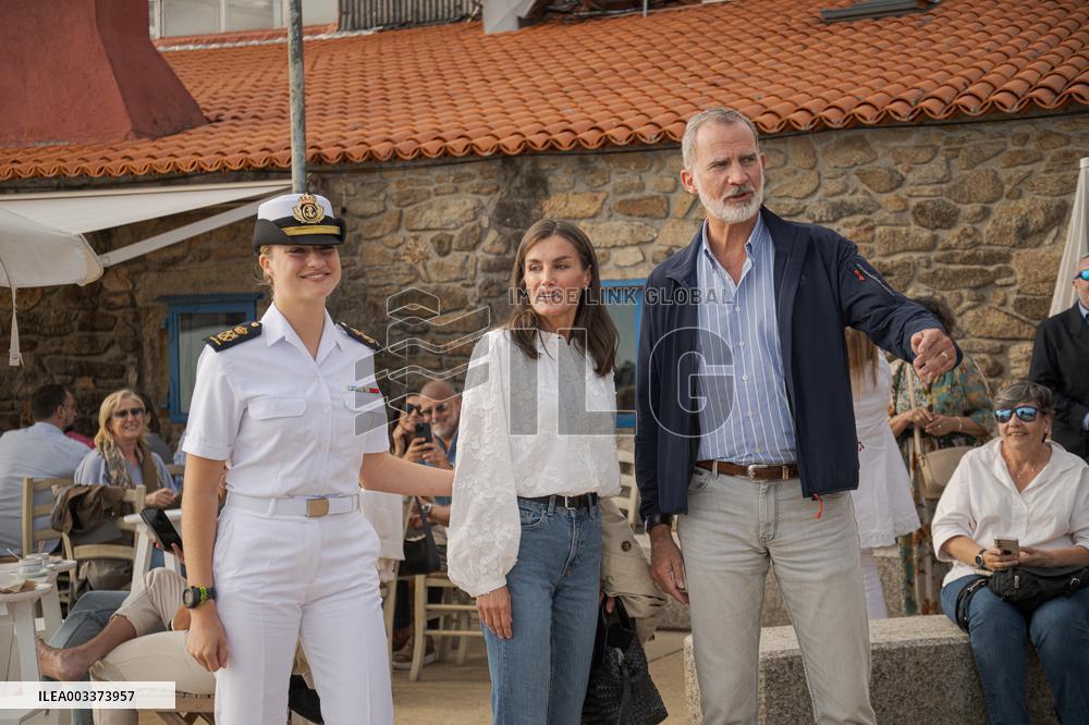 King Felipe And Queen Letizia Visit Princess Leonor - Spain