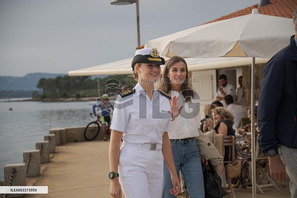 King Felipe And Queen Letizia Visit Princess Leonor - Spain