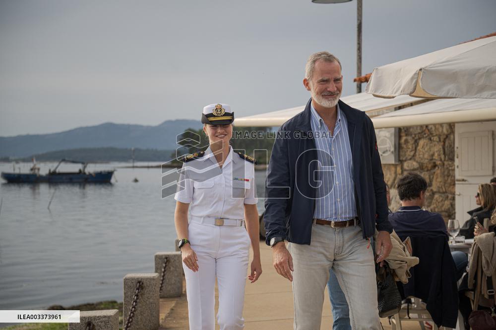 King Felipe And Queen Letizia Visit Princess Leonor - Spain