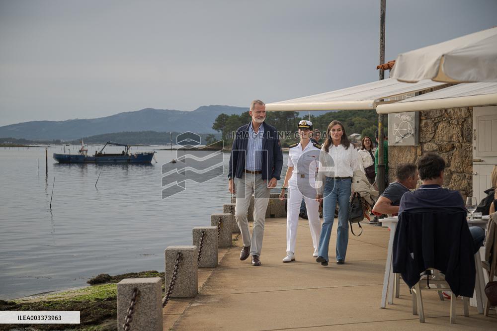 King Felipe And Queen Letizia Visit Princess Leonor - Spain