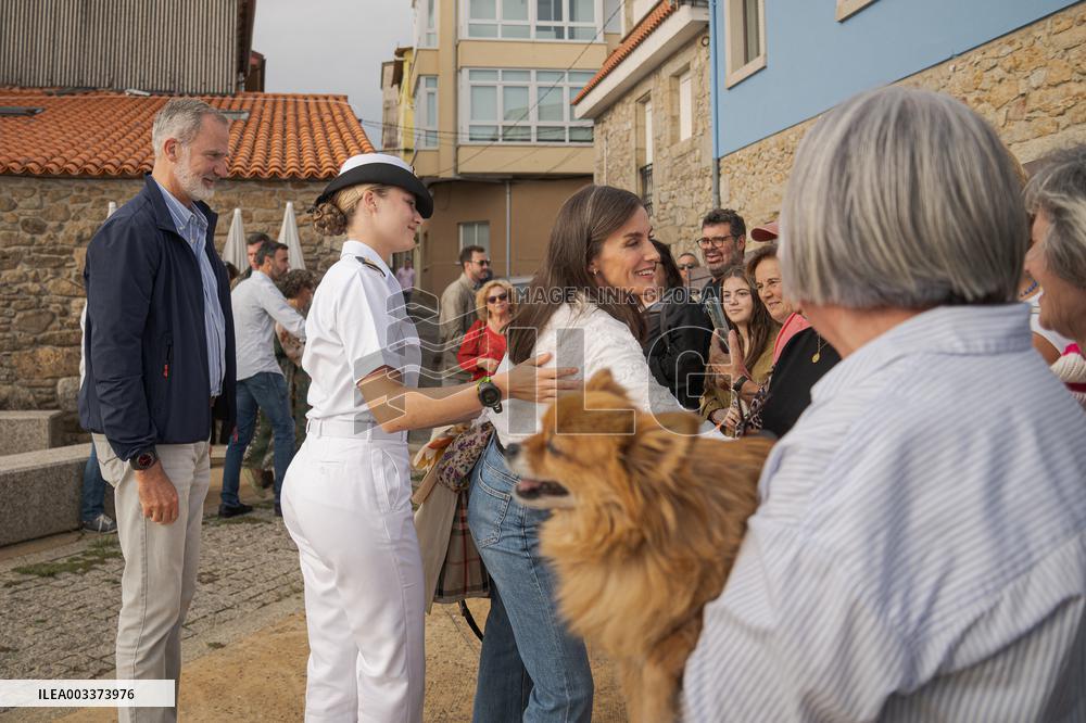 King Felipe And Queen Letizia Visit Princess Leonor - Spain