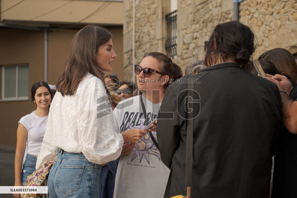 King Felipe And Queen Letizia Visit Princess Leonor - Spain