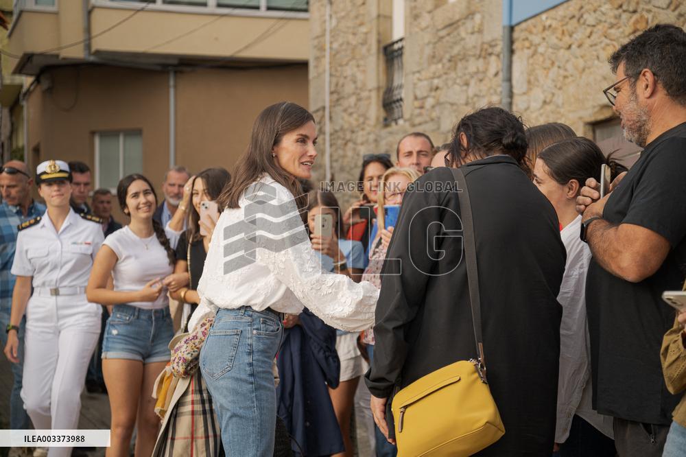 King Felipe And Queen Letizia Visit Princess Leonor - Spain