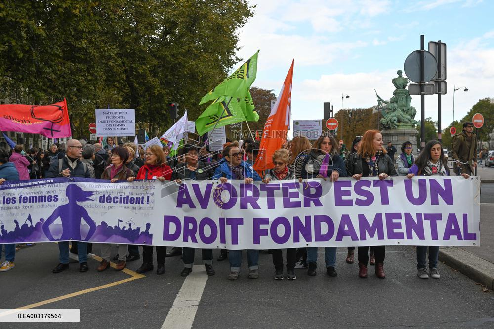 Demonstration For International Abortion Rights Day - Paris