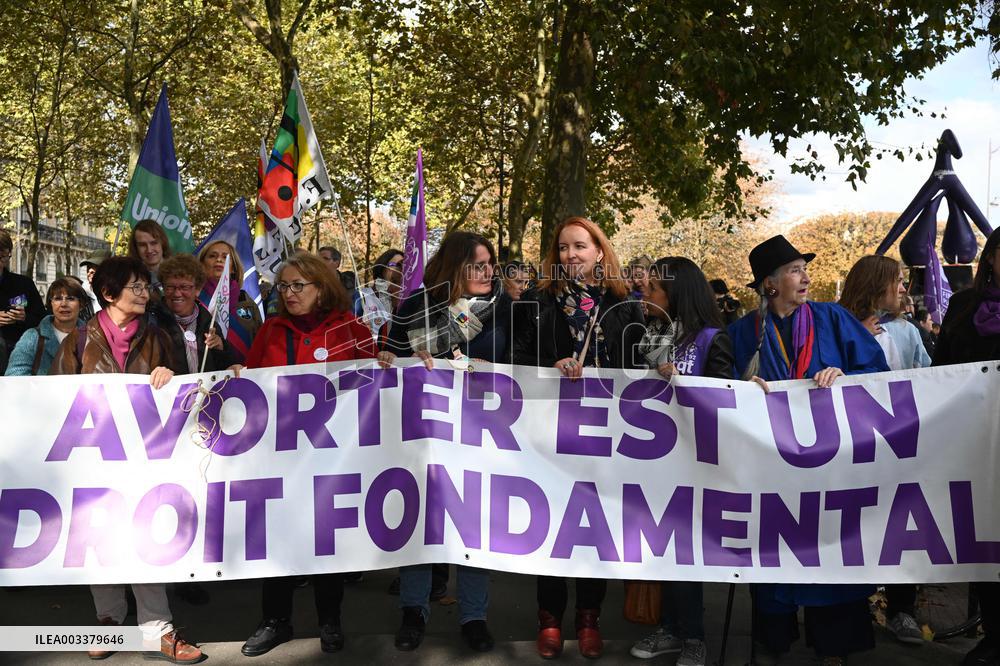 Demonstration For International Abortion Rights Day - Paris
