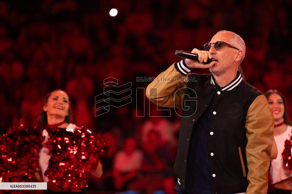 Gad Elmaleh Show At Basketball Match Half-Time - Monaco