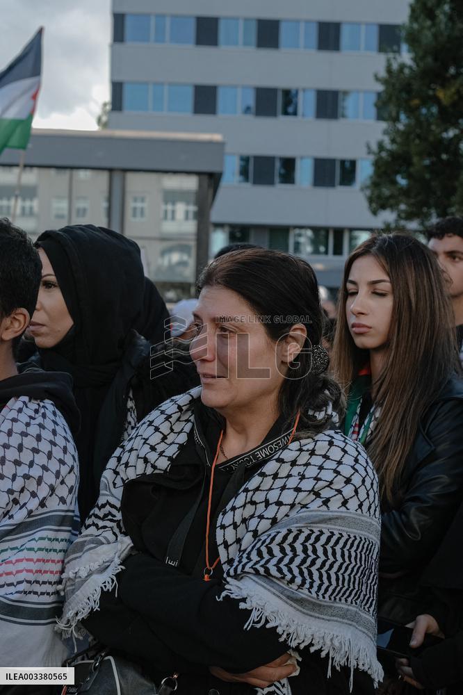 Pro Lebanon And Palestine Protest - Berlin