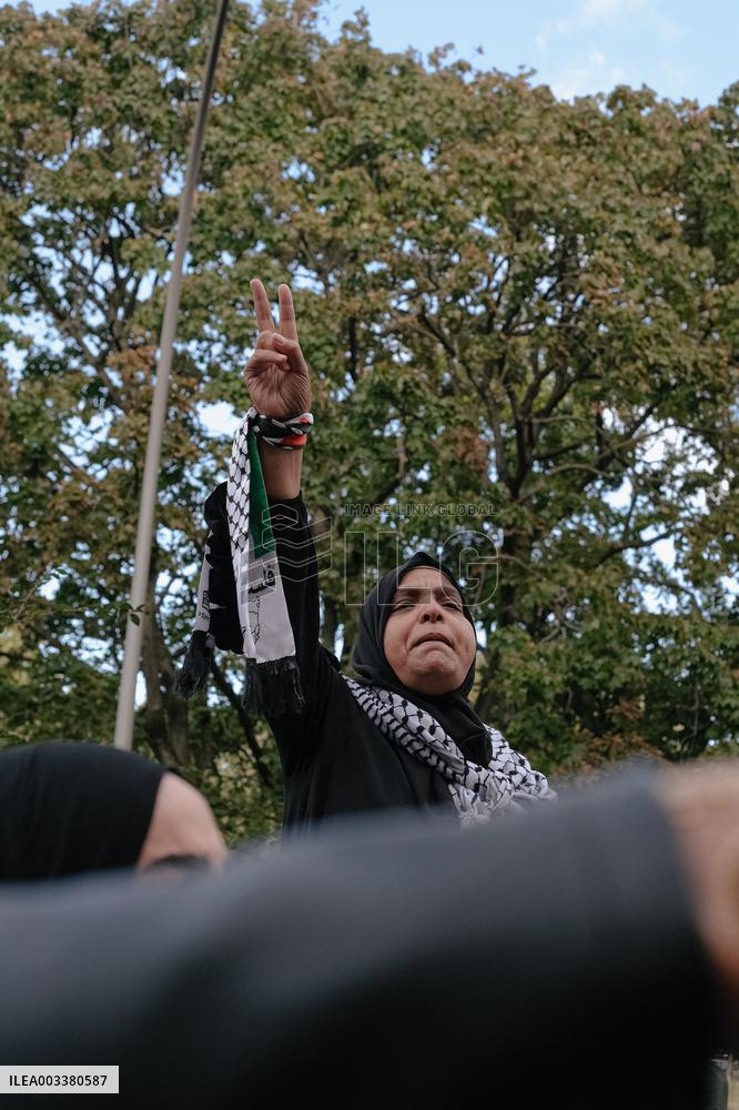 Pro Lebanon And Palestine Protest - Berlin