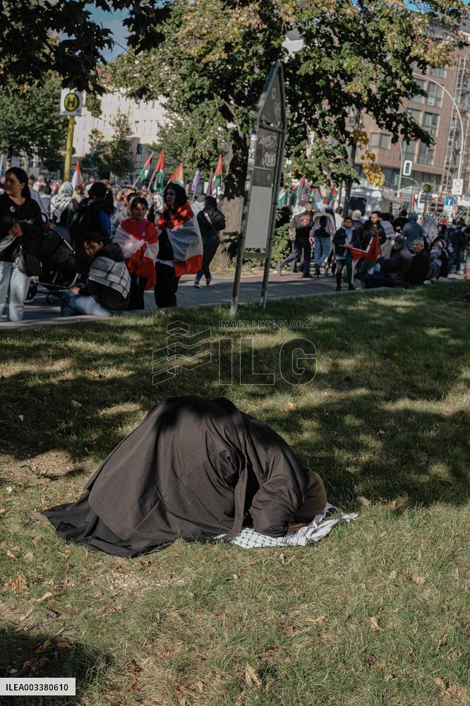 Pro Lebanon And Palestine Protest - Berlin