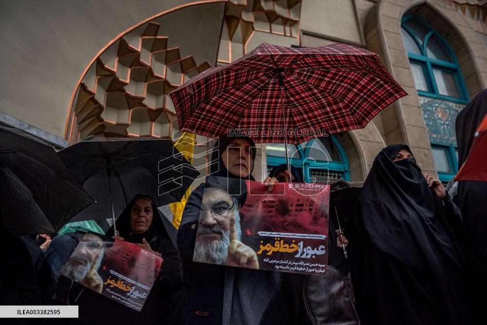 Iranians Mourn Nasrallah - Tehran