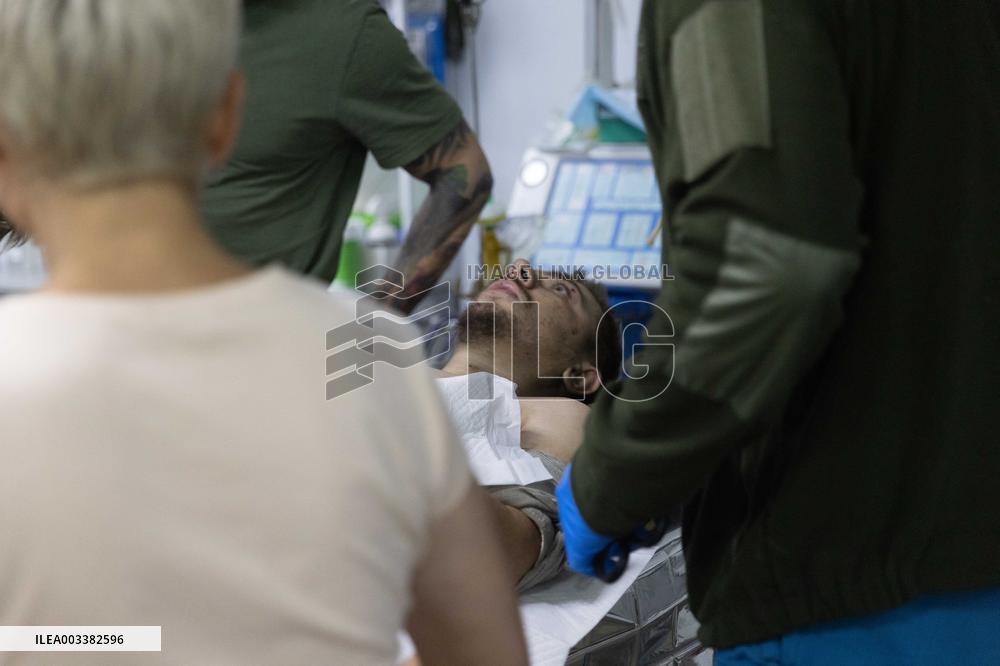 Injured Ukrainian Servicemen At Hospital - Donetsk Region