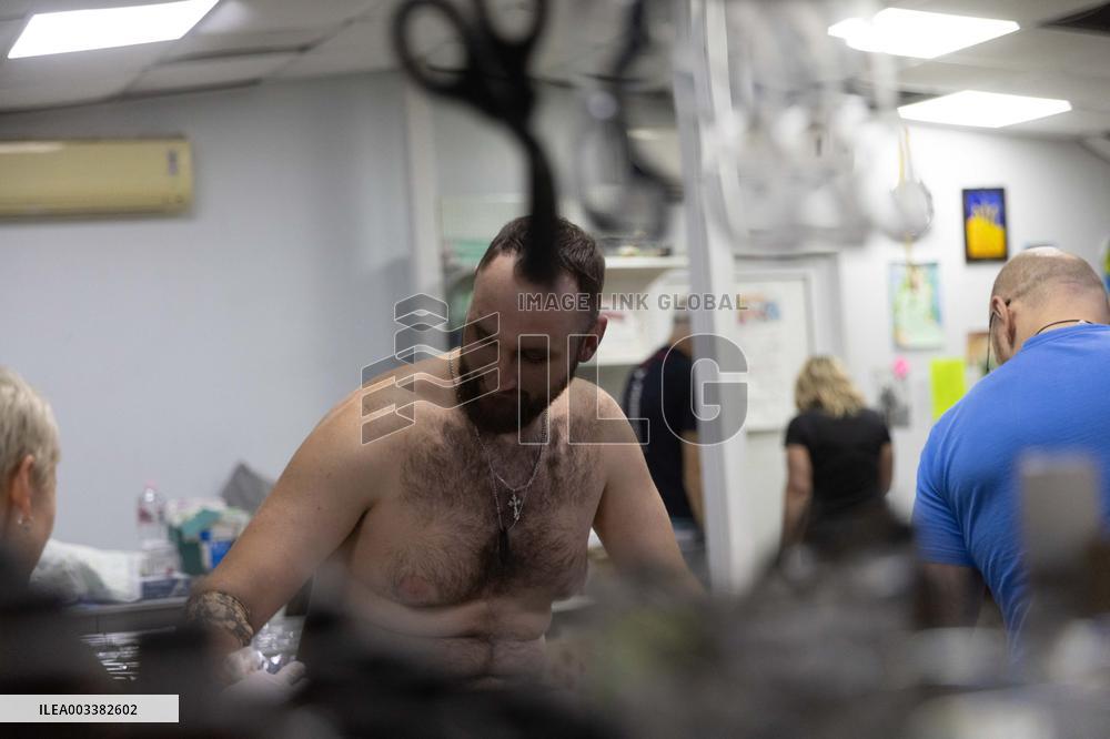 Injured Ukrainian Servicemen At Hospital - Donetsk Region