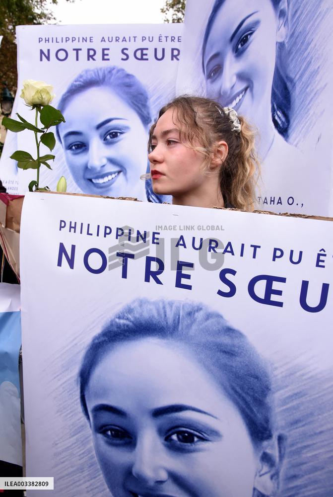 Tribute To Philippine, A 19-Year-Old Student Found Dead - Paris