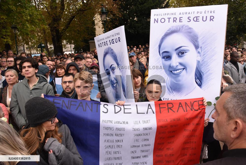 Tribute To Philippine, A 19-Year-Old Student Found Dead - Paris