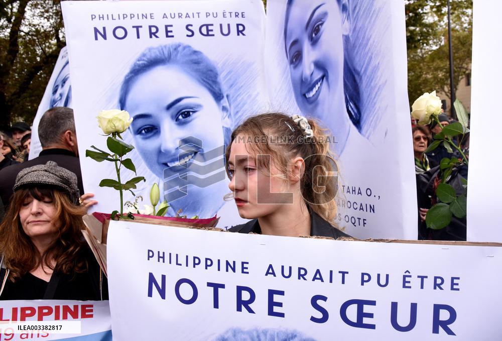 Tribute To Philippine, A 19-Year-Old Student Found Dead - Paris