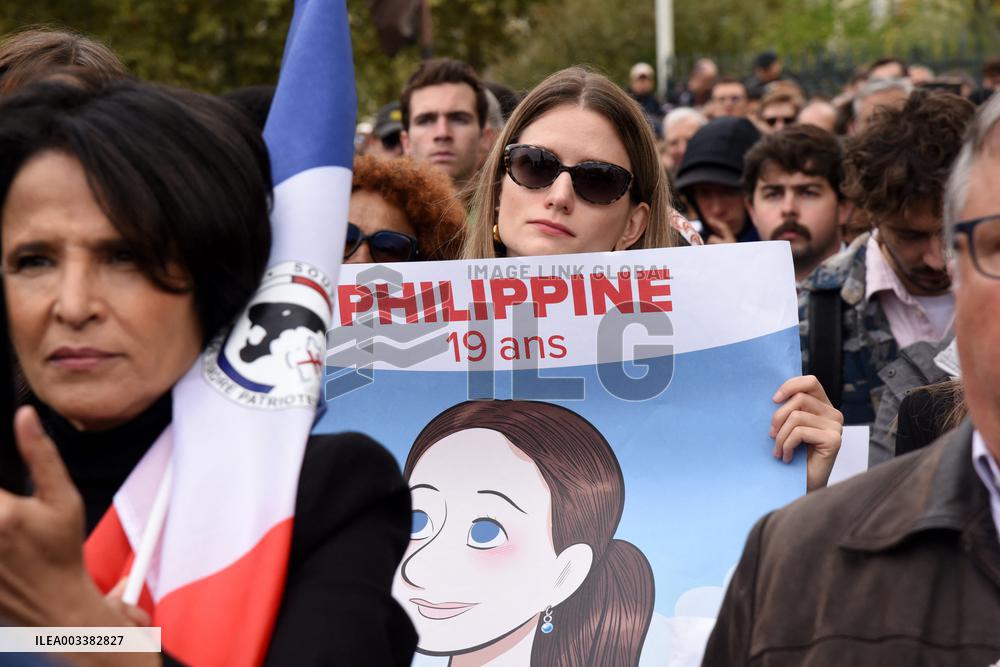 Tribute To Philippine, A 19-Year-Old Student Found Dead - Paris