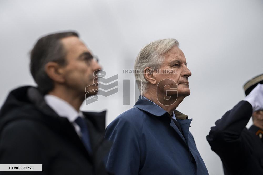 Michel Barnier and Bruno Retailleau at 130th "Congres National des Sapeurs-Pompiers de France" - Macon