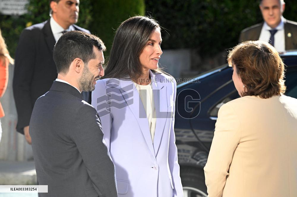 Queen Letizia At Presentation Of New National Radio Service - Madrid