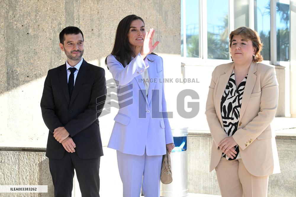 Queen Letizia At Presentation Of New National Radio Service - Madrid