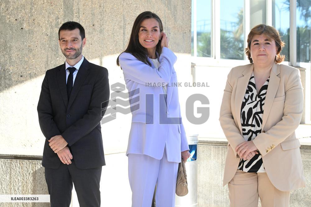 Queen Letizia At Presentation Of New National Radio Service - Madrid