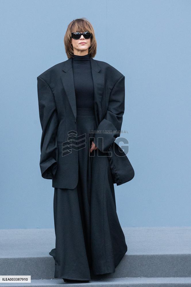 PFW - Arrivals At Balenciaga Show NB