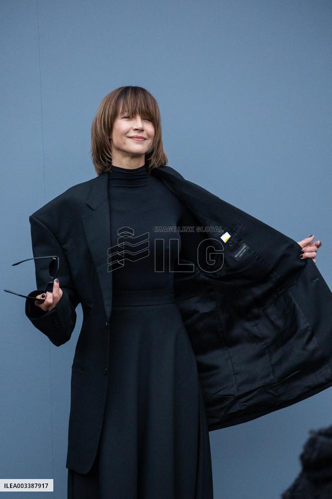 PFW - Arrivals At Balenciaga Show NB