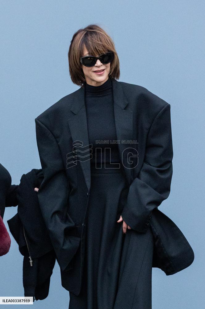 PFW - Arrivals At Balenciaga Show NB
