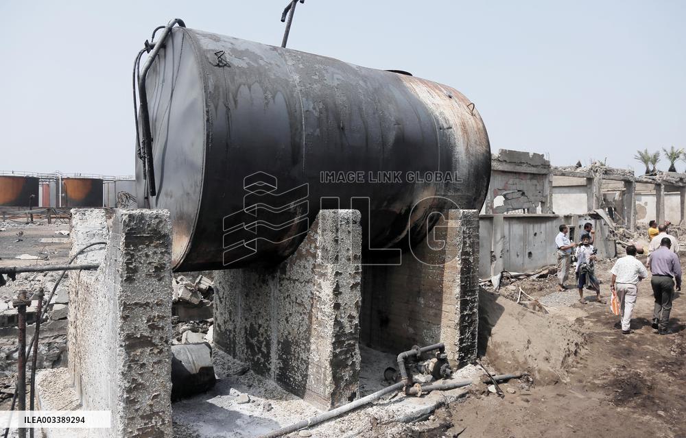 Israel Strikes Power Station Of The Hodeidah Port - Yemen