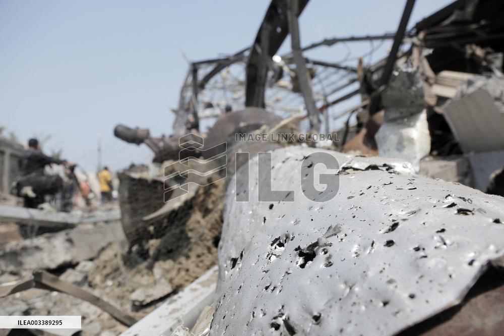 Israel Strikes Power Station Of The Hodeidah Port - Yemen