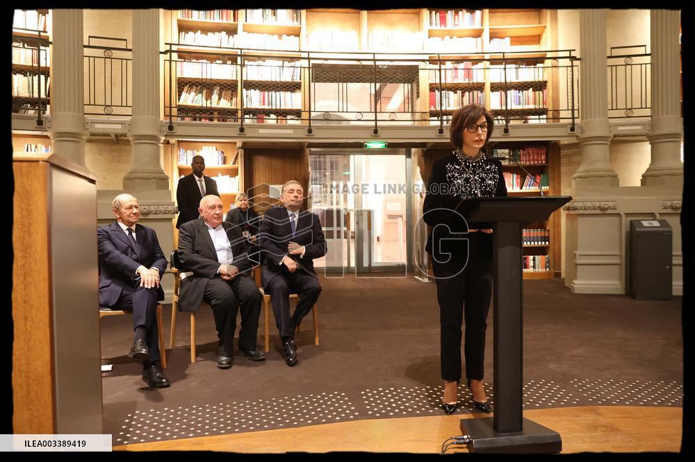 Rachida Dati Awards Raymond Depardon - Paris