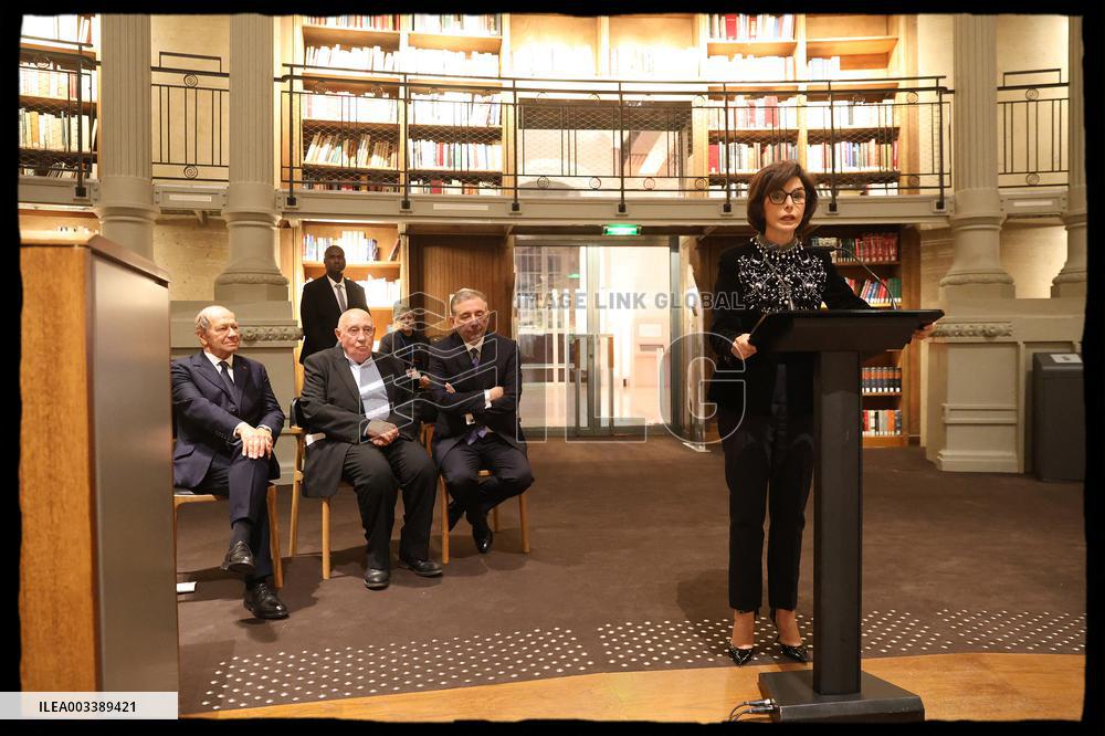 Rachida Dati Awards Raymond Depardon - Paris