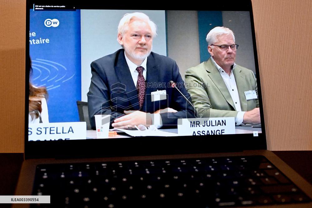 Julian Assange at the Council of Europe - Strasbourg