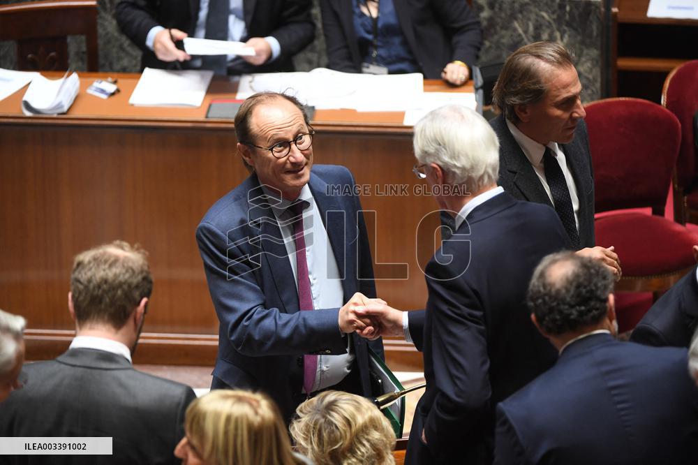 PM Barnier General Political Declaration At National Assembly - Paris