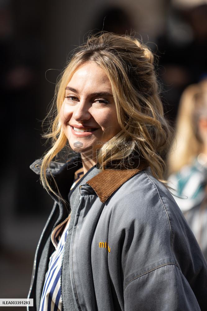 PFW - Arrivals At Miu Miu  Show NB