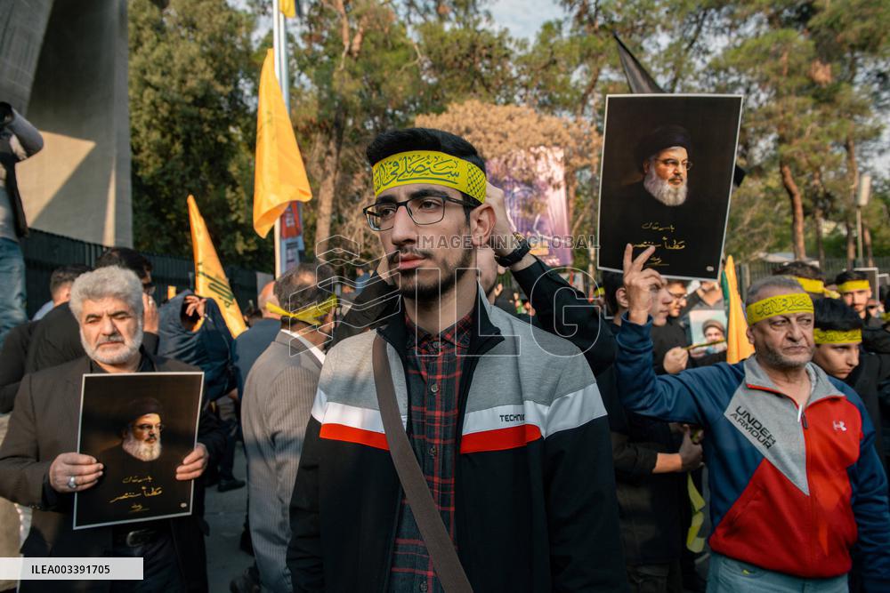 Iran Pro Hezbollah Funeral - Tehran
