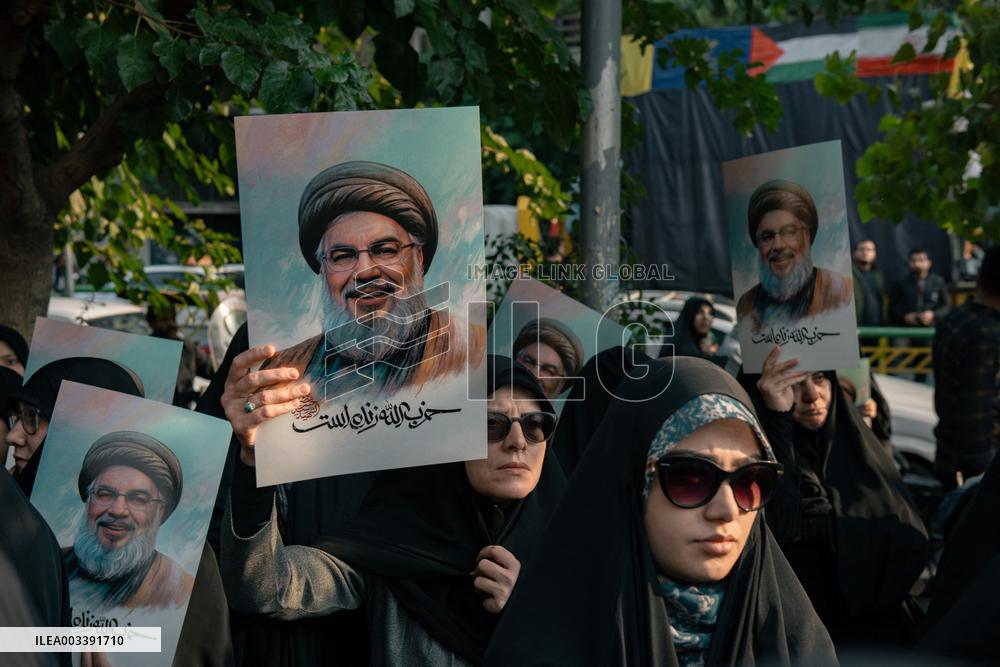 Iran Pro Hezbollah Funeral - Tehran