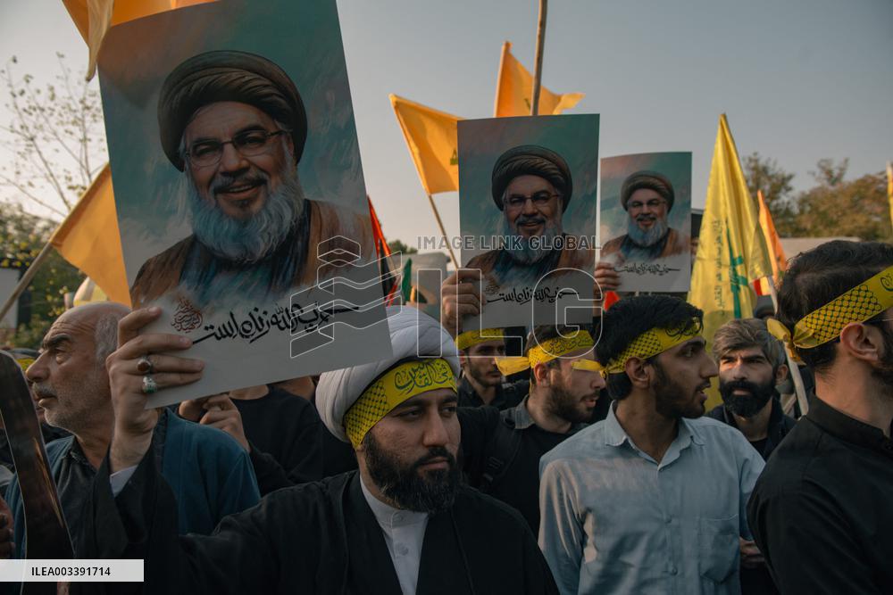 Iran Pro Hezbollah Funeral - Tehran