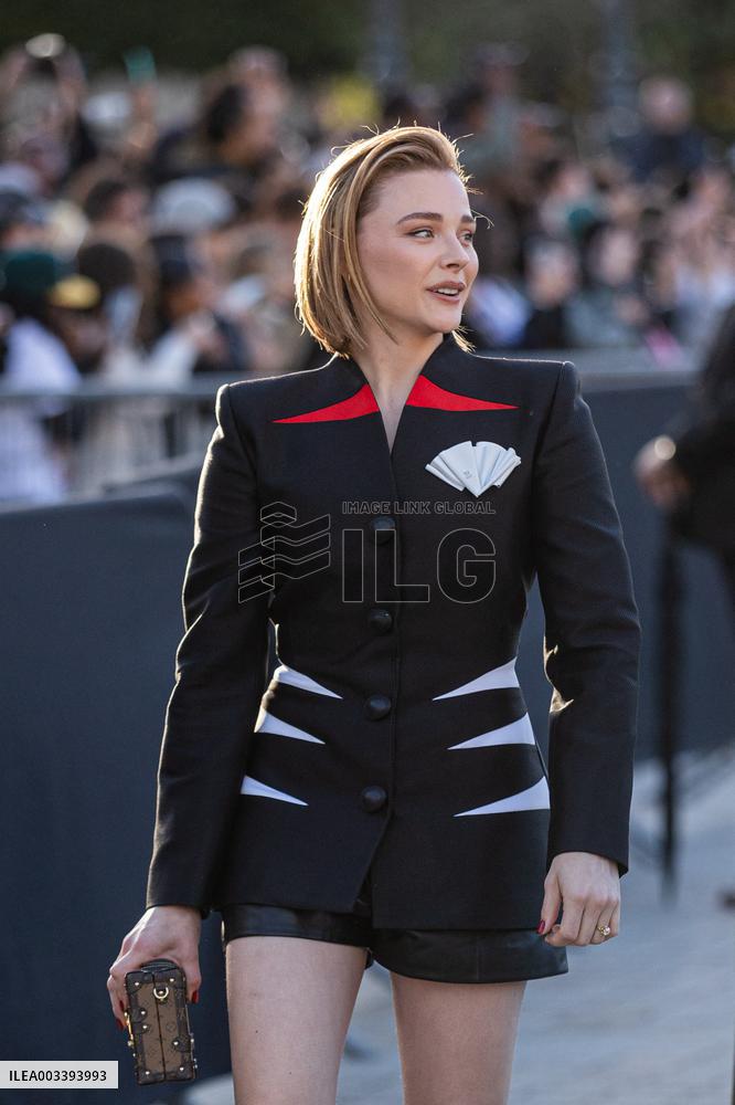 PFW - Arrivals At Louis Vuitton  Show NB