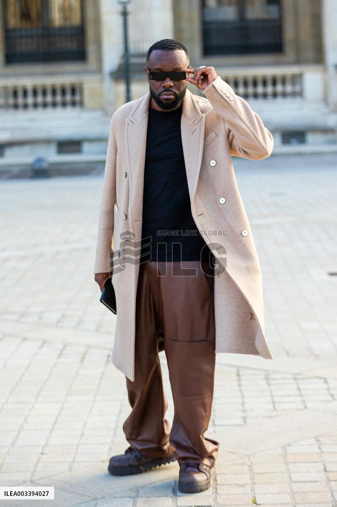 PFW - Arrivals At Louis Vuitton  Show NB