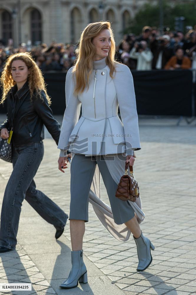 PFW - Arrivals At Louis Vuitton  Show NB