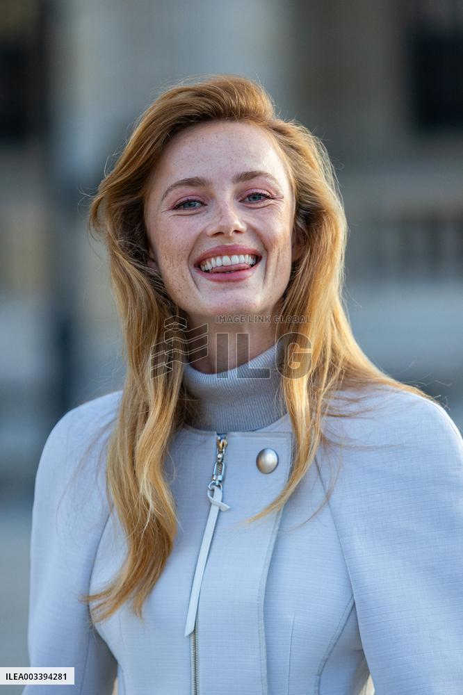 PFW - Arrivals At Louis Vuitton  Show NB