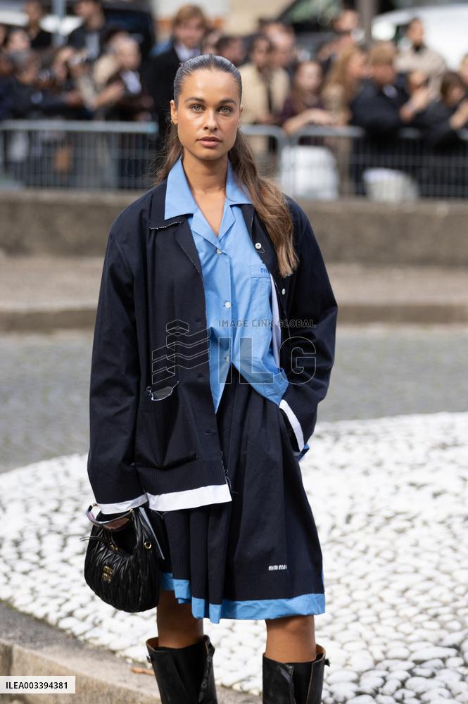 PFW - Arrivals At Miu Miu  Show NB