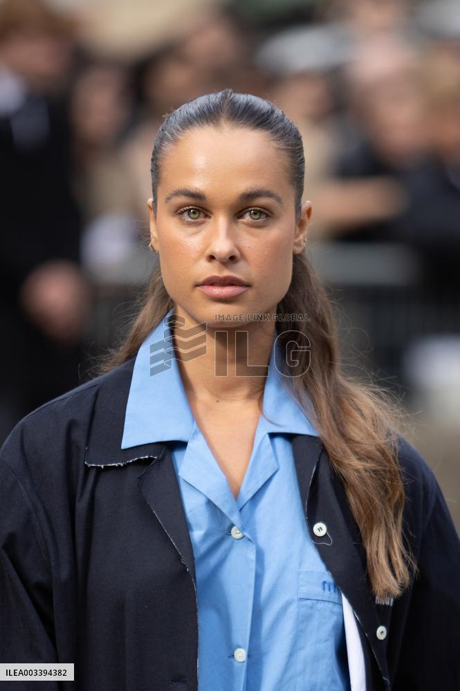 PFW - Arrivals At Miu Miu  Show NB