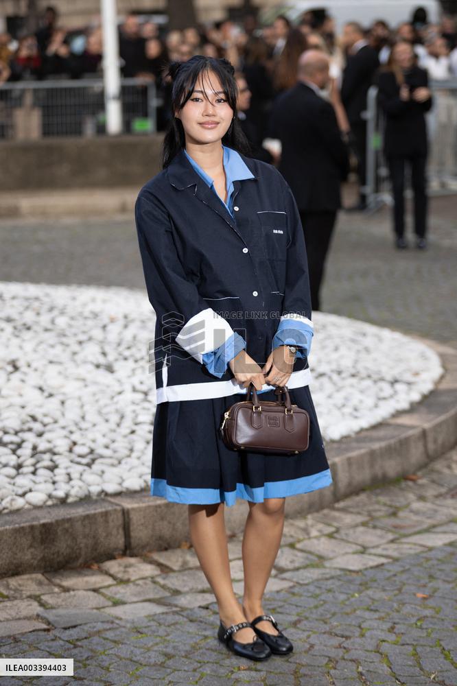 PFW - Arrivals At Miu Miu  Show NB