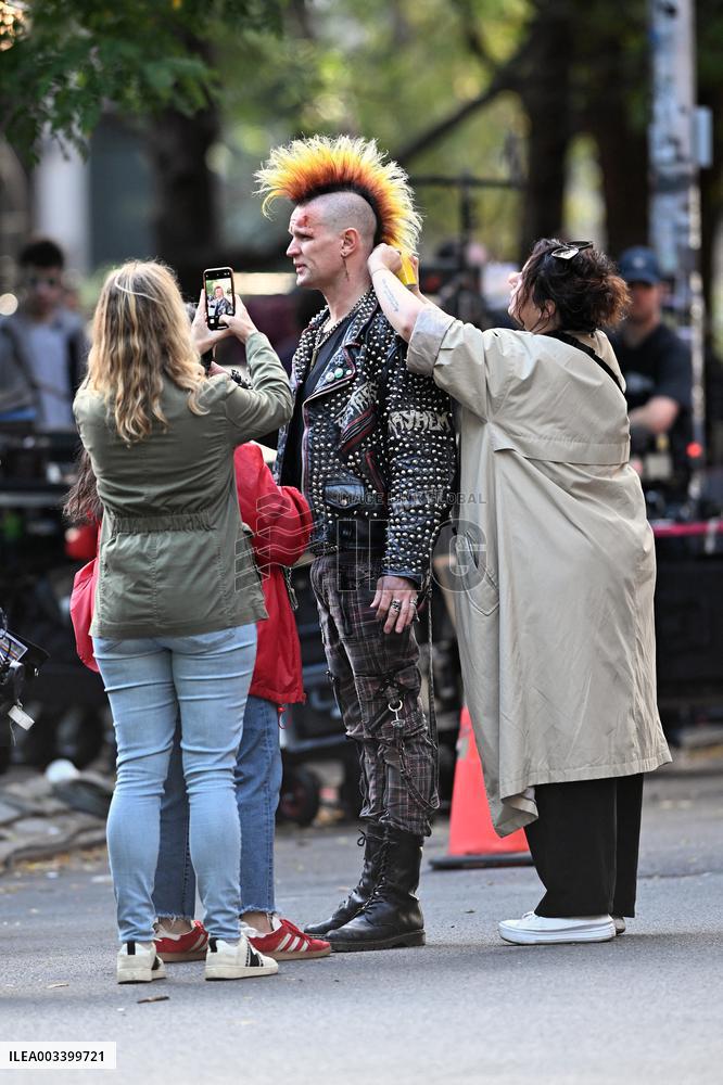 Austin Butler And Matt Smith On Set - NYC