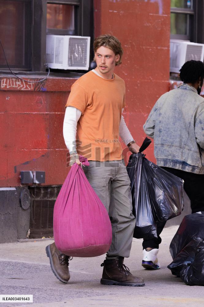 Austin Butler On Set - NYC
