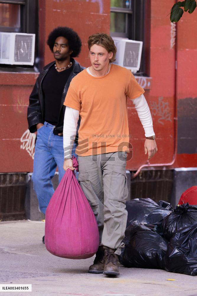 Austin Butler On Set - NYC