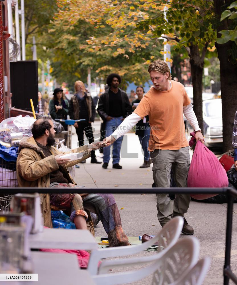 Austin Butler On Set - NYC