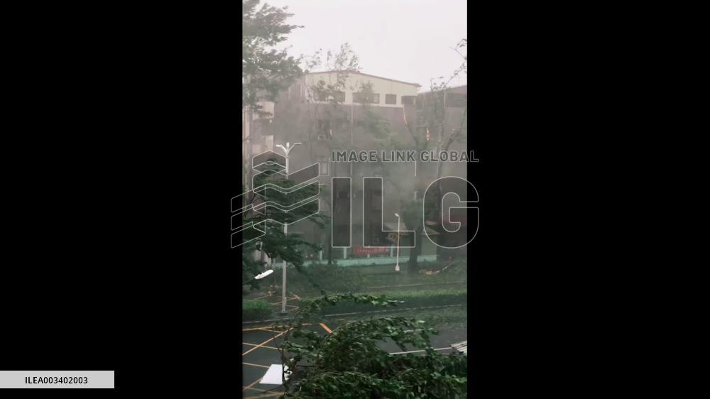 Taiwan: Typhoon Krathon Slams Into Southwestern Coast